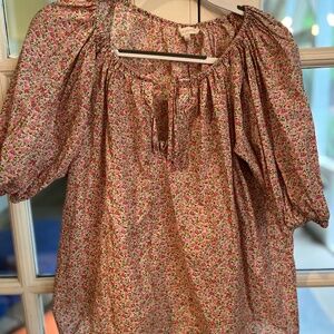 Ann Mashburn libert print top